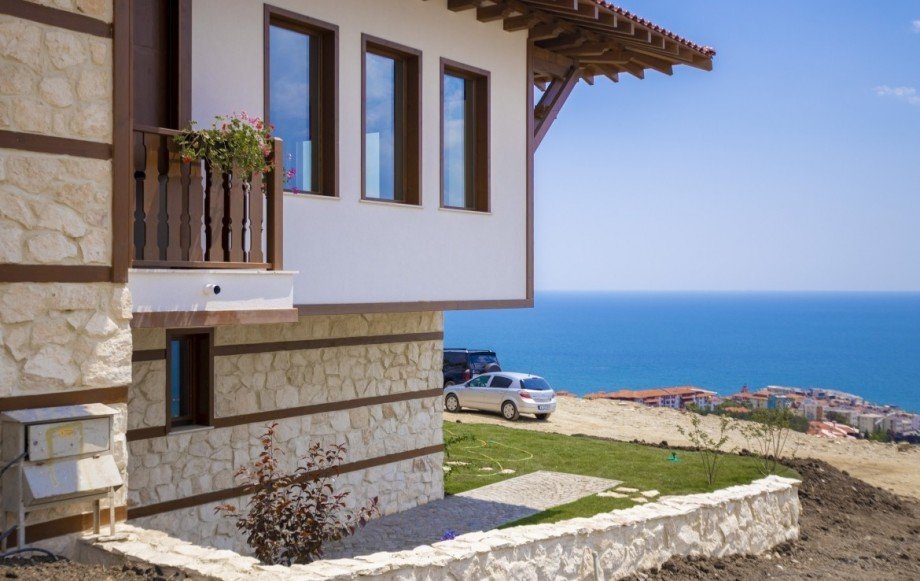 Blick von der Terrasse Ferienhaus Sveti Vlas
